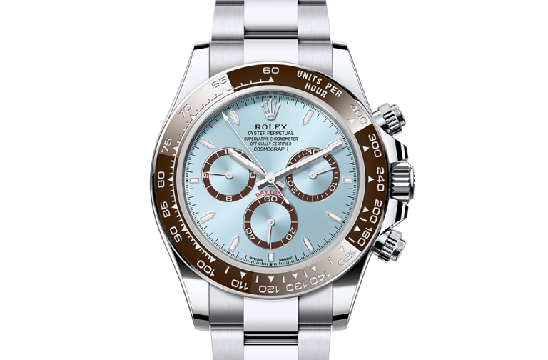 replica-Rolex-Cosmograph-Daytona-Oyster-40-mm-platinum-Ice-blue-dial-M126506-0001